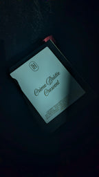 Creme Brulee Crescent Tin Candle